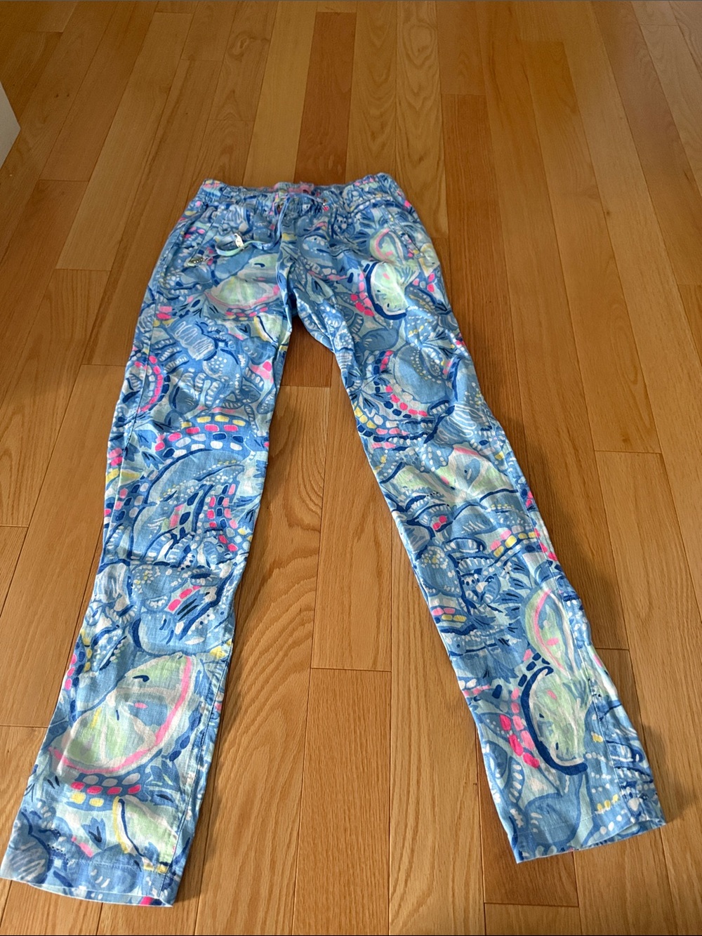 Women’s Skinny pants  in Blue Abstract Print Lilly Pulitzer